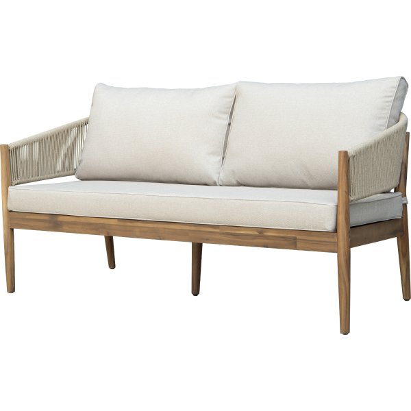 Fiji Loungesæt 4 pers. med hynder, akacietræ/natur