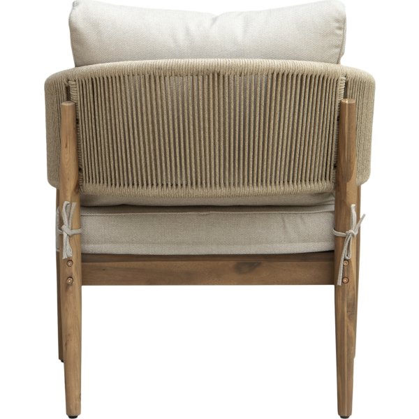 Fiji Loungesæt 4 pers. med hynder, akacietræ/natur