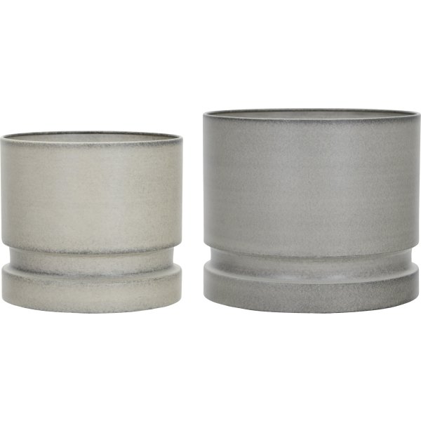 House Doctor Pepple Urtepotter, sand, 2 stk