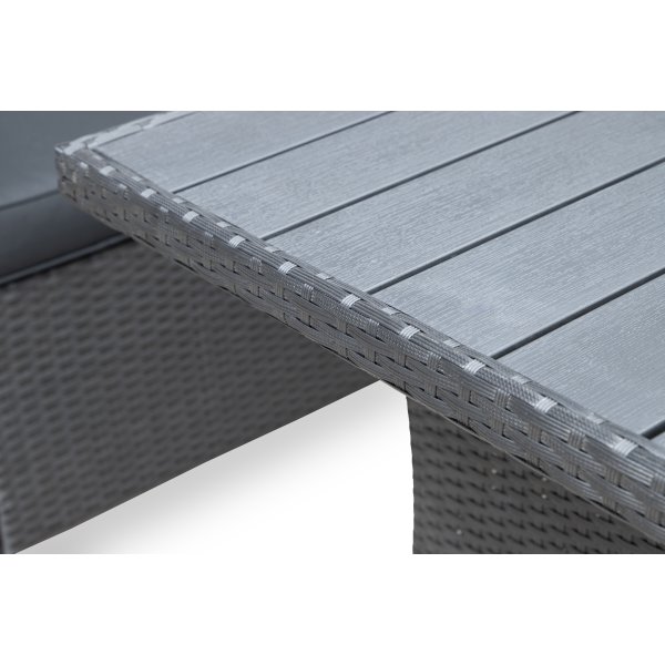 OUTDOOR hjørnesofa / loungesæt, Sort