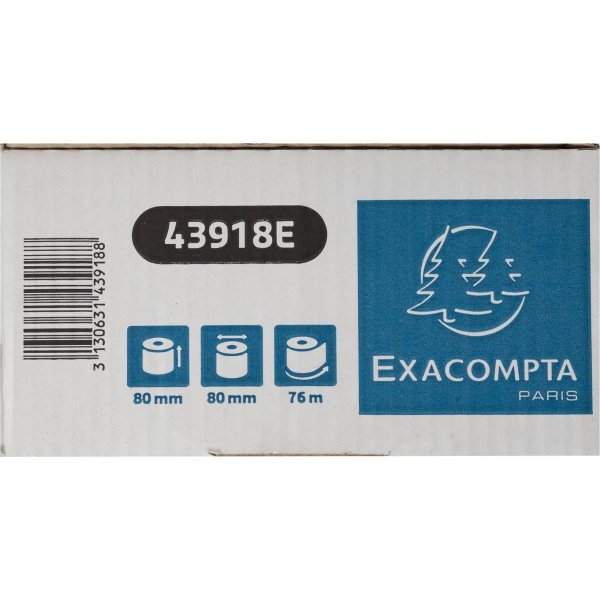 Clairefontaine Termorulle, kasseapp, 80x80mm, 10rl