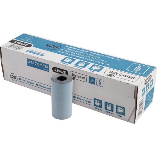 Clairefontaine Termorulle, kreditk., 57x30mm, 20rl