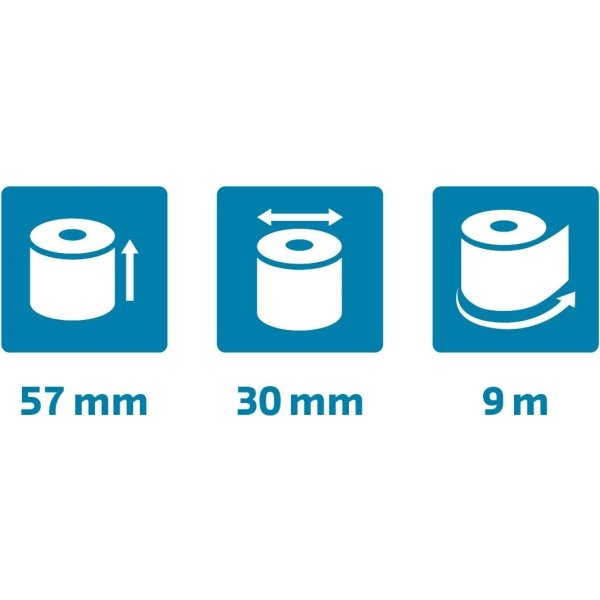 Clairefontaine Termorulle, kreditk., 57x30mm, 20rl