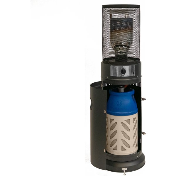 Terrassevarmer Glow, 135 cm, Mat sort