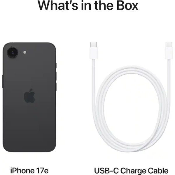 Apple iPhone 17e, 512GB, sort