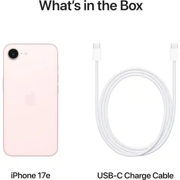 Apple iPhone 17e, 256GB, sart rosa