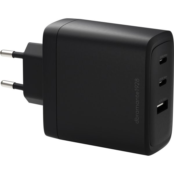 DBRAMANTE Vægoplader EU, 2xUSB-C 100W + 1xUS