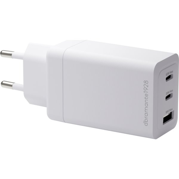 DBRAMANTE1928 Vægoplader, 2xUSB-C 65W + 1xUSB