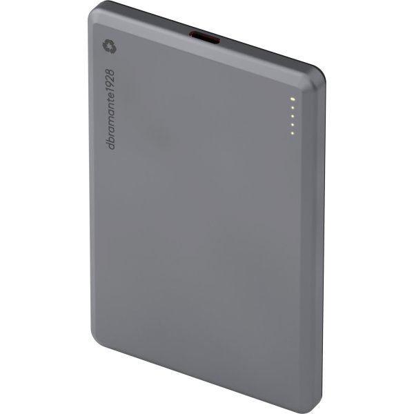 DBRAMANTE1928 Power Bank, 5K Trådløs v2 - Grå