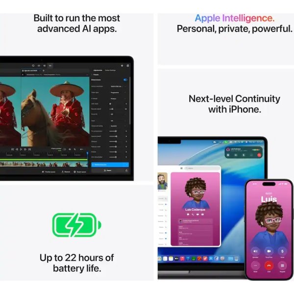 Apple MacBook Pro M5 Pro 14", 24GB, 1TB SSD, sort