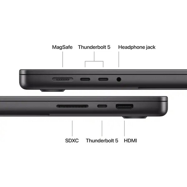 Apple MacBook Pro M5 Max 16", 36GB, 2TB SSD, sort