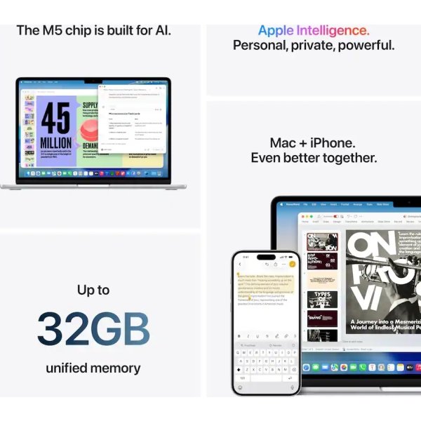 Apple MacBook Air M5 13", 24GB 1TB SSD stjerneskær