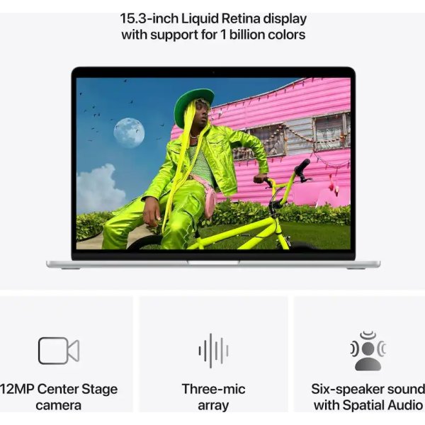 Apple MacBook Air M5 15", 16GB, 512GB SSD, sølv