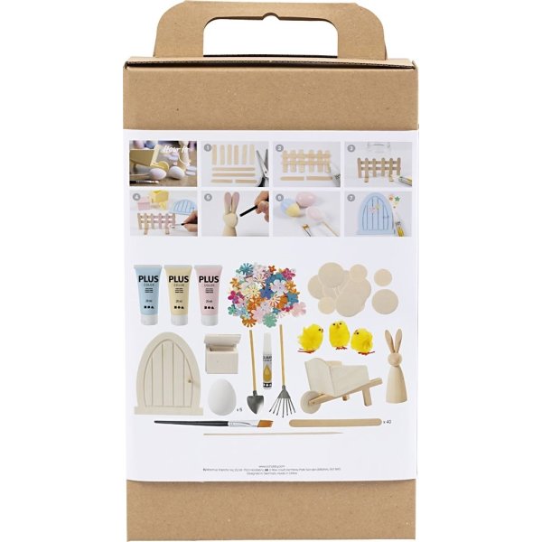 DIY Kit Påskeharens Dør | Pastelfarver