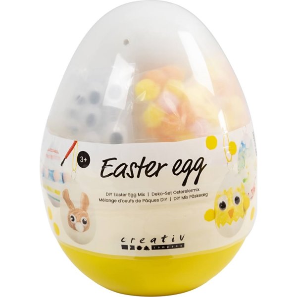 DIY Mix Påskeæg, H: 14 cm, diam. 11 cm