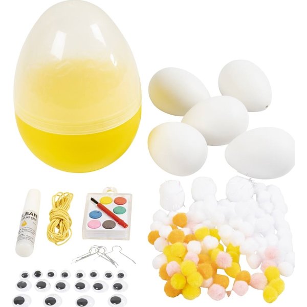 DIY Mix Påskeæg, H: 14 cm, diam. 11 cm