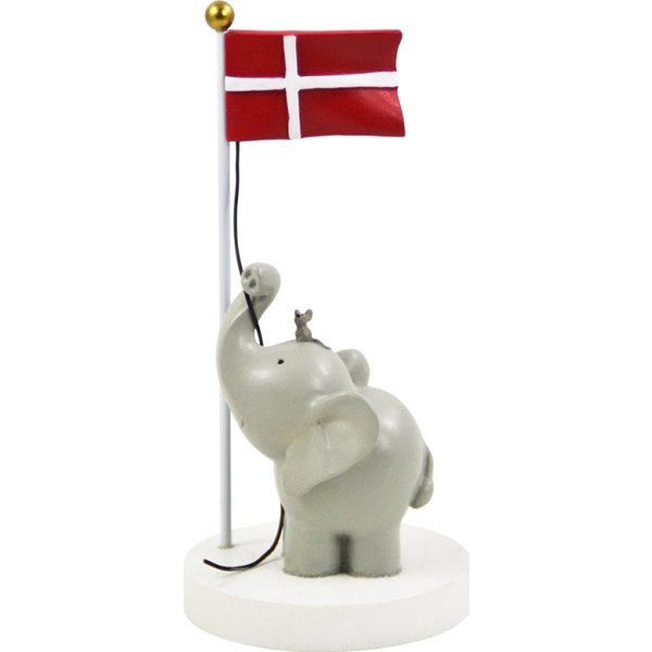 Kids By Friis Bordflag Elefant og Mus H14,5 cm