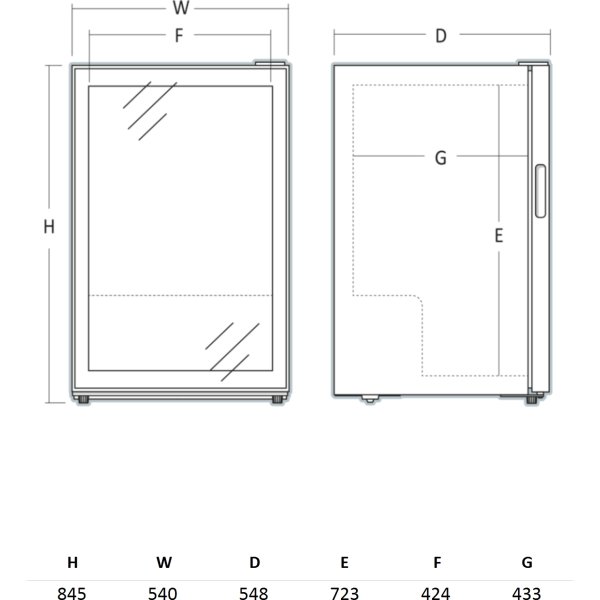 Scandomestic Vinkøleskab - SV 452 B