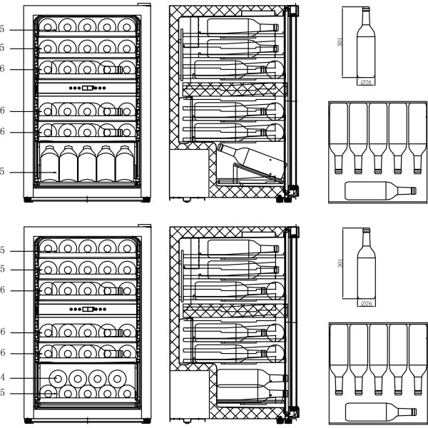 Scandomestic Vinkøleskab - SV 452 B