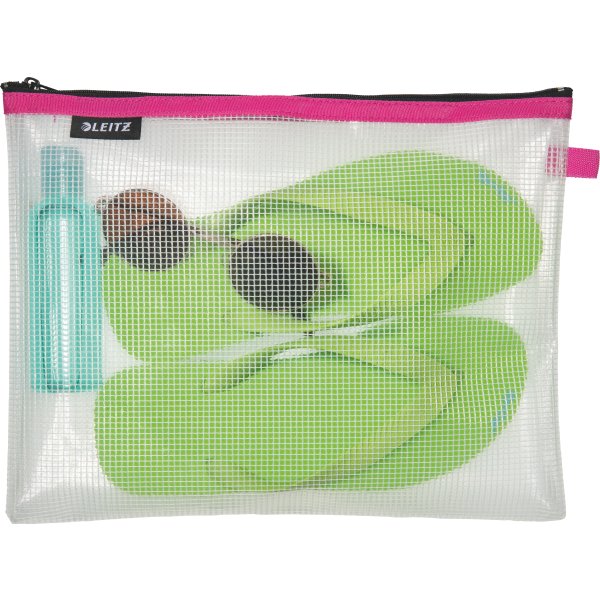 Leitz WOW Vandafvisende lynlåslomme | L | Pink