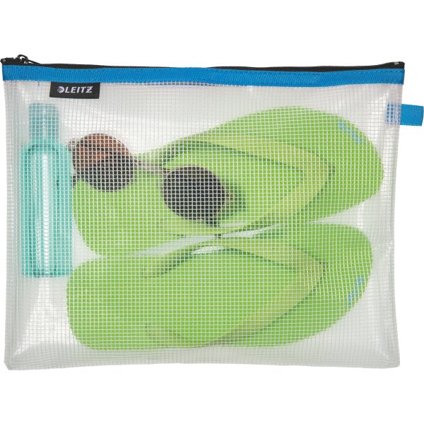 Leitz WOW Vandafvisende lynlåslomme | L | Blå