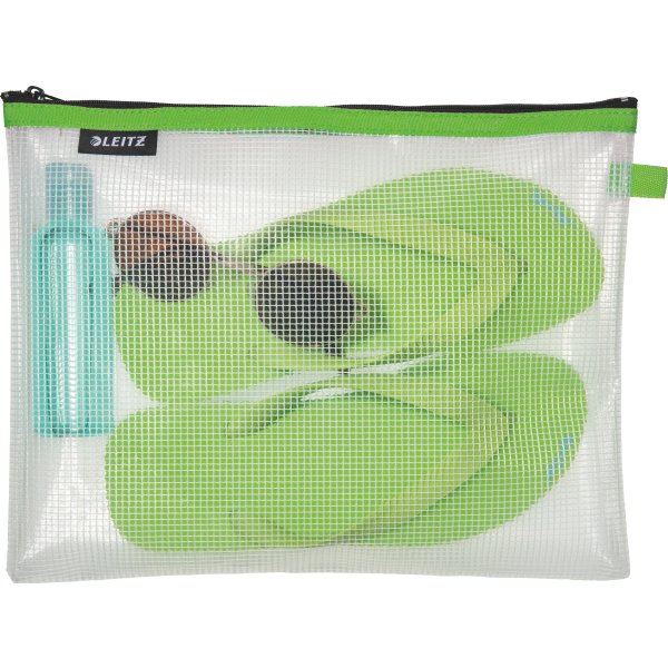 Leitz WOW Vandafvisende lynlåslomme | L | Grøn