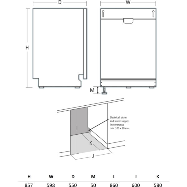 Scandomestic Vaskemaskine, Integreret - DWI1642WB