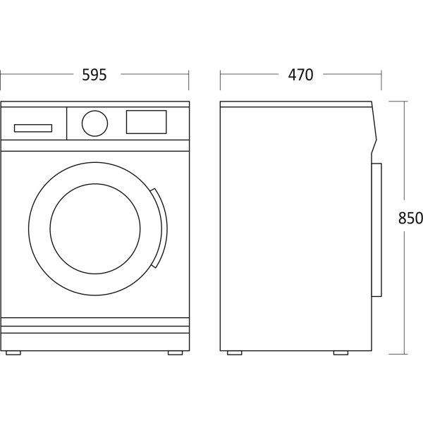 Scandomestic Vaskemaskine - WMF2408WA