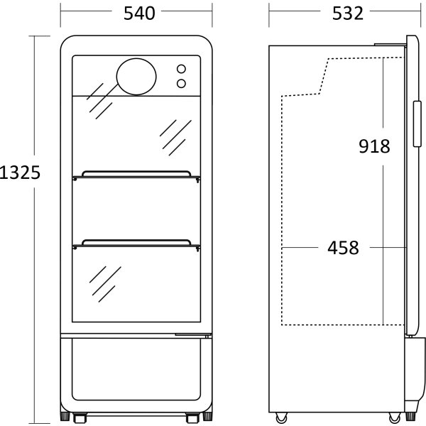 Scancool Displaykøleskab - DC200BD