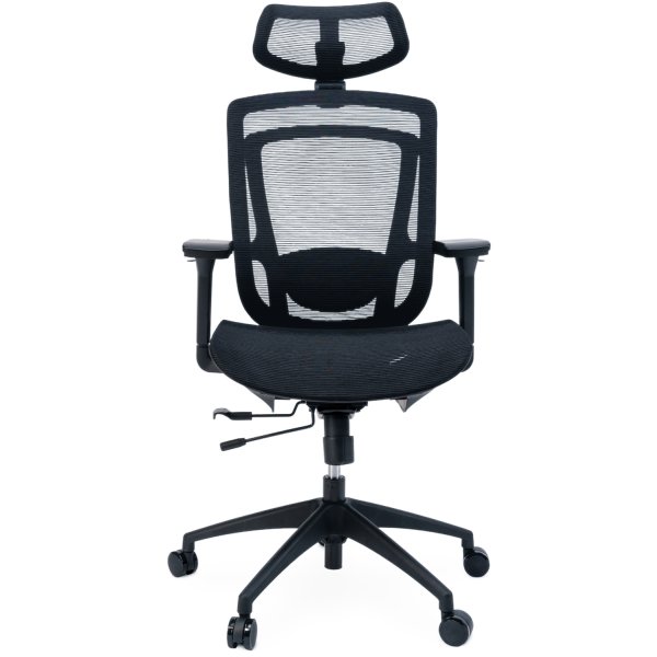 Severo kontorstol, fuld mesh, sort