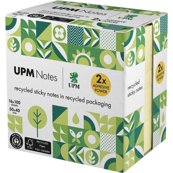 UPM Notes | 50x40 mm | Pastel gul