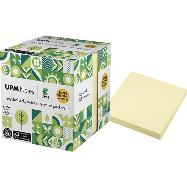 UPM Notes | 75x75 mm | Pastel gul