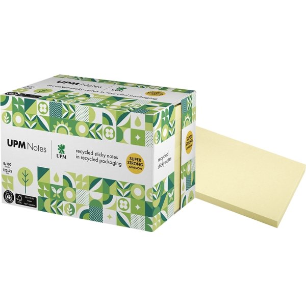 UPM Notes | 125x75 mm | Pastel gul