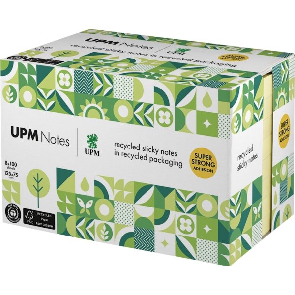 UPM Notes | 125x75 mm | Pastel gul