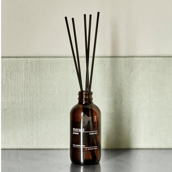 Meraki Duftfrisker m. Pinde, Nordic Pine, 120 ml