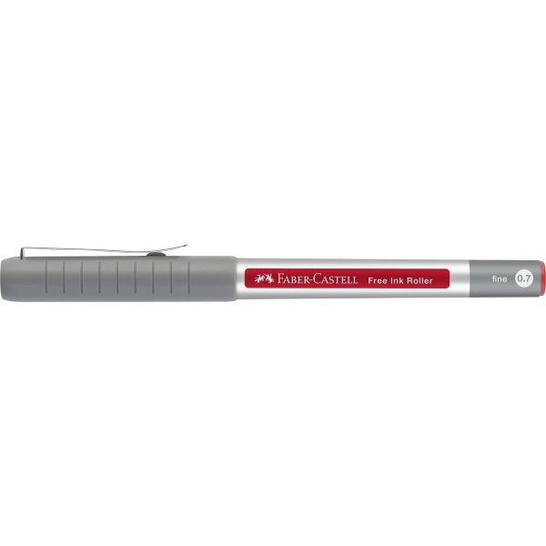 Faber-Castell Free Ink Rollerpen | EF | Rød