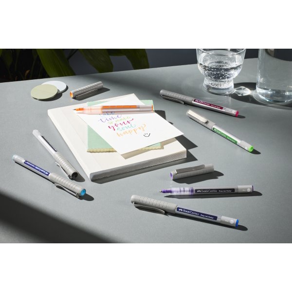 Faber-Castell Free Ink Rollerpen | EF | Blå