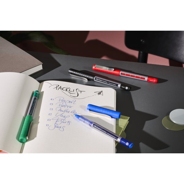 Faber-Castell Free Ink Rollerpen | F | Blå
