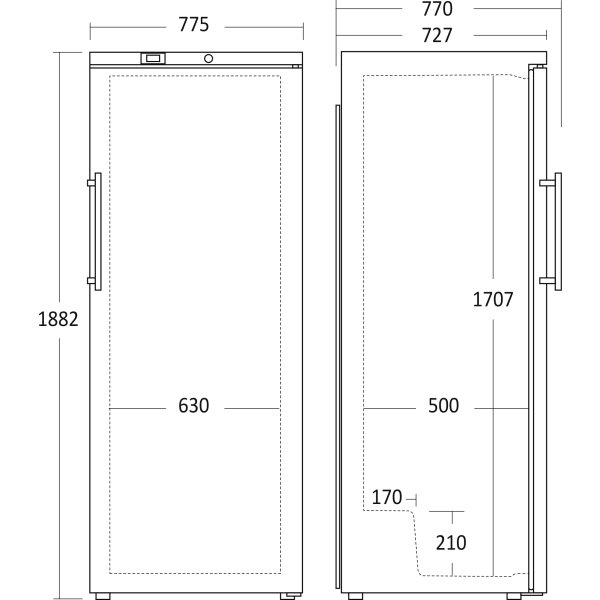 Scancool Køleskab - GUR590WB