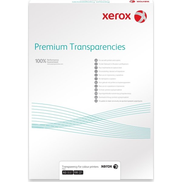 Xerox Premium Transparent film, A3/100mic/100 ark