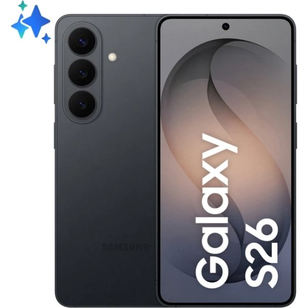 Samsung Galaxy S26 smartphone, 256GB, sort