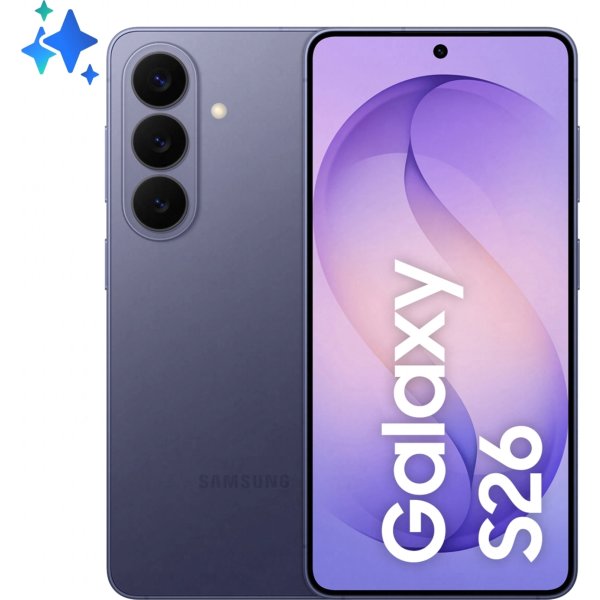 Samsung Galaxy S26 smartphone 256GB, Cobalt Violet