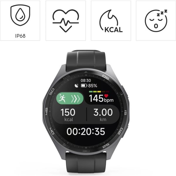 HAMA Smartwatch - 7010, Sort