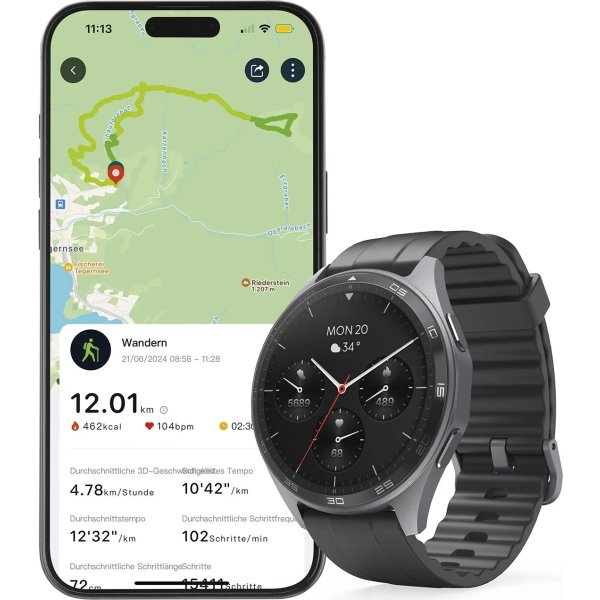 HAMA Smartwatch - 7010, Sort