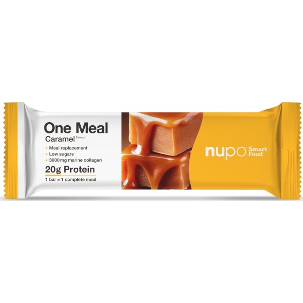 Nupo One Meal Bar Karamel og kollagen, 60 g
