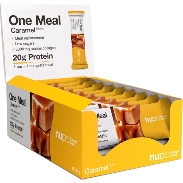 Nupo One Meal Bar Karamel og kollagen, 60 g