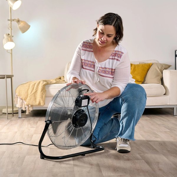 BLACK+DECKER Gulvventilator, 120W, Sort