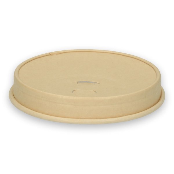 Låg til papkrus, pap, plastfri, Ø8 cm, 50 stk.