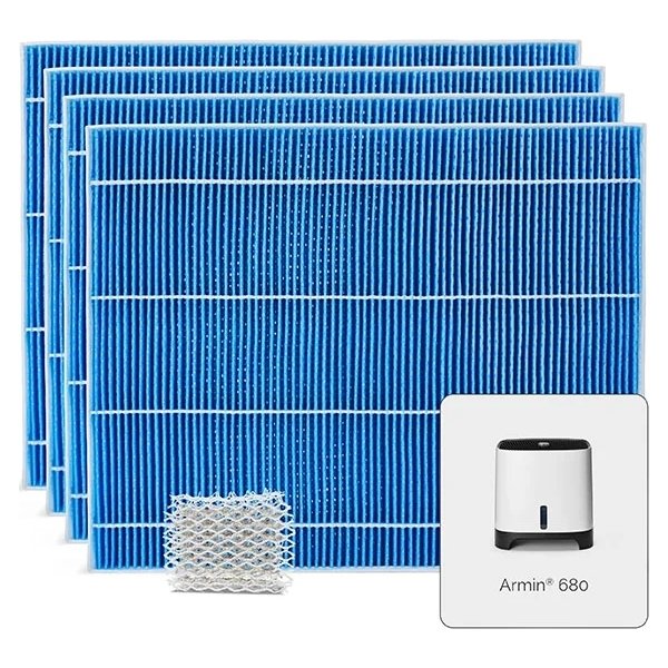 MEACO Filter Silvertex og Armin, 680ml, 4-pak