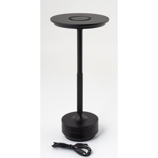 by Gaard Genopladelig Lampe 28 x 13 cm, sort